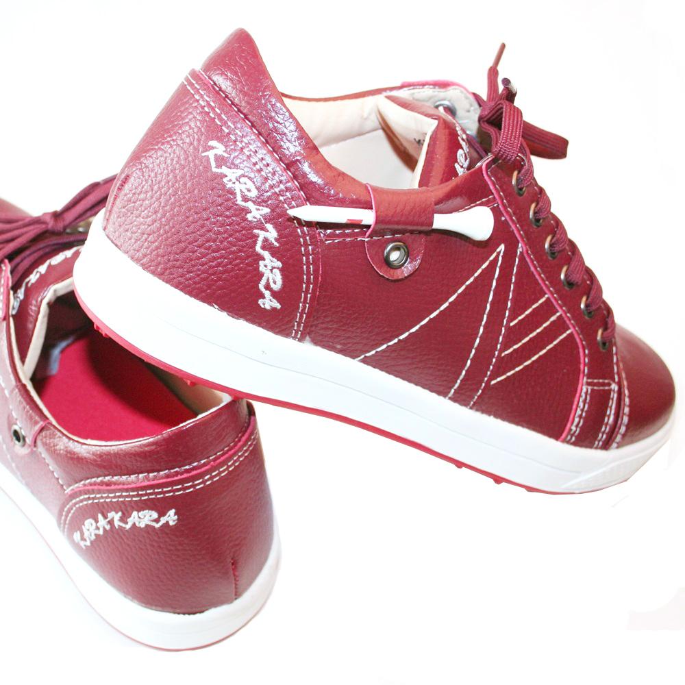 KARAKARA Spike-less Golf Shoes, KR-401 Burgundy